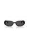 Okulary przeciwsłoneczne Ray-Ban RB4441D na bazie biologicznej L (53-21) z szarymi soczewkami i czarnej oprawce