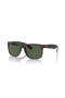 Okulary przeciwsłoneczne Ray-Ban RB4165F Justin Classic M (55-17) z zielonymi soczewkami i черепаховой oprawce