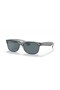 Okulary przeciwsłoneczne Ray-Ban RB2132F New Wayfarer Classic M (55-18) z niebieskimi soczewkami i szarej oprawce