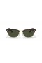 Okulary przeciwsłoneczne Ray-Ban RB3916 Clubmaster Square Legend Gold M (52-21) z zielonymi soczewkami i черепаховой oprawce