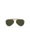 Okulary przeciwsłoneczne Ray-Ban RB3030 Outdoorsman | Aviation Collection XL (58-14) z zielonymi soczewkami i złotej oprawce