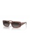 Okulary przeciwsłoneczne Ray-Ban RB4395 na bio-based Kiliane M (54-21) z szarymi soczewkami i brązowej oprawce