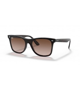 Okulary przeciwsłoneczne Ray-Ban RB4440N Blaze Wayfarer L (0 - 141) z brązowymi soczewkami i черепаховой oprawce