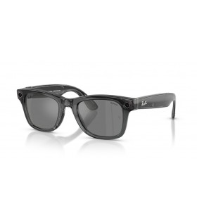 Okulary przeciwsłoneczne Ray-Ban RW4006S Ray-Ban Meta x Coperni Limitowanej serii M (50-22) z szarymi soczewkami i czarnej oprawce
