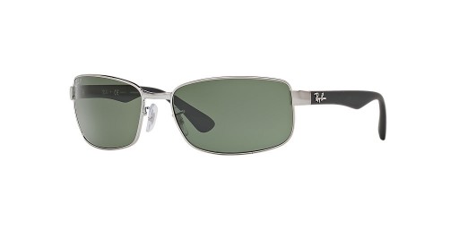 Ray-Ban RB3478 M (60 - 17) cu lentile Verzi și Argint cadru ochelari de Soare