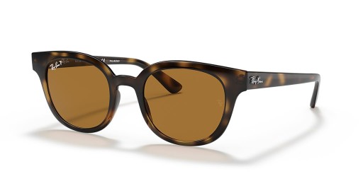Ray-Ban RB4324 L (50 - 21), cu lentile Maro și broasca Țestoasă, ochelari de Soare cadru