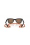 Ray-Ban RB9052S New Wayfarer Copii Vara Capsula S (47 - 15), cu lentile Maro si Negru cadru ochelari de Soare
