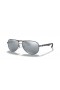 Ray-Ban RB8313 Fibră de Carbon XL (61 - 13), cu lentile de Argint și Argint cadru ochelari de Soare
