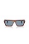 Ray-Ban RB4454 Lukas Bazate pe conceptul Bio XL (56 - 20), cu lentile Albastre și Maro cadru ochelari de Soare