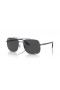 Ray-Ban RB3699 L (59 - 18) cu lentile Gri si rama de Argint ochelari de Soare