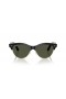 Ray-Ban RB2341 Clubmaster Mod L (54 - 19), cu lentile Verzi și Negre, ochelari de Soare cadru