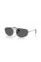 Ray-Ban RB3845 Explorer V XXL (60 - 17) cu lentile Gri și Negru cadru ochelari de Soare