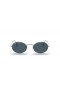 Ray-Ban RB3547 Oval Metalic M (51 - 21), cu lentile Albastre și Argint cadru ochelari de Soare