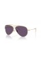 Ray-Ban RBR0101S Aviator Inversă XXL (62 - 11) cu Violet lentile și ramă de Aur, ochelari de Soare