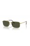 Ray-Ban RB3717 XL (57 - 18) cu lentile Verzi și ramă de Aur, ochelari de Soare