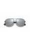 Ray-Ban RB8313 Fibră de Carbon XL (61 - 13), cu lentile de Argint și Argint cadru ochelari de Soare