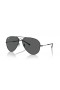 Ray-Ban RB3825 Vechi Aviator XXL (62 - 14) cu lentile Gri și Negru cadru ochelari de Soare