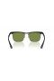 Ray-Ban RB3875 Wayfarer Deluxe XXL (56 - 18) cu lentile Verzi și Negre, ochelari de Soare cadru