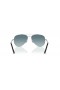 Ray-Ban RB3625 Noi Aviator XXL (62 - 14) cu lentile Albastre și Argint cadru ochelari de Soare