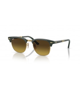 Ray-Ban RB2176 Clubmaster Pliere L (51 - 21), cu lentile Maro și Verde cadru ochelari de Soare