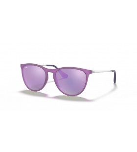 Ray-Ban RB9060S Erika Copii M (50 - 15), cu lentile Gri și Violet cadru ochelari de Soare