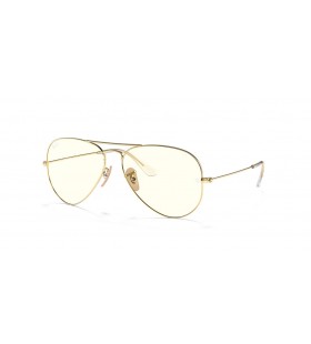 Ray-Ban Aviator rb3025-Clar Evolua XXL (62 - 14) cu lentile Gri și Aur cadru ochelari de Soare