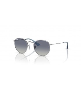 Ray-Ban RB9547S Copii Rotunde S (44 - 19), cu lentile Gri si rama de Argint ochelari de Soare