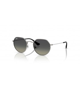 Ray-Ban RB9565S Jack Copii M (47 - 19), cu lentile Gri si rama de Argint ochelari de Soare