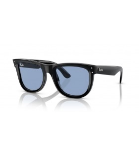 Ray-Ban RBR0502SF Wayfarer Inversă M (53 - 20), cu lentile Albastre și Negre, ochelari de Soare cadru