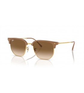 Ray-Ban RB4416 Noi Clubmaster XL (53 - 20), cu lentile Maro si Bej cadru ochelari de Soare