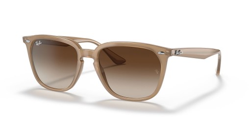 Ray-Ban RB4362 L (55 - 18) s Hnedé šošovky a Béžová rámom slnečné Okuliare