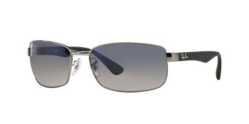 Ray-Ban RB3478 M (60 - 17) s Modrým šošovky a Strieborný rám slnečné Okuliare