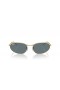 Ray-Ban RB3734 XL (59 - 18 rokov), Modré šošovky a Zlato rámom slnečné Okuliare