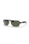 Ray-Ban RB3522 XXL (61 - 17) s Zelené šošovky a Strieborný rám slnečné Okuliare