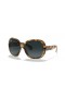 Ray-Ban RB4098 Jackie Ohh II M (60 - 14) s Modrým šošovky a Korytnačka rámom slnečné Okuliare