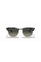 Ray-Ban RB3016 Clubmaster Fleck L (51 - 21) s Šedé šošovky a Šedý rám slnečné Okuliare