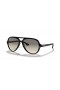 Ray-Ban RB4125 Mačky 5000 Classic M (59 - 13) s Šedé šošovky a Čierny rám slnečné Okuliare