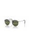 Ray-Ban RB3447 Okrúhle Kovové Chromance L (53 - 21) s Striebro šošovky a Strieborný rám slnečné Okuliare