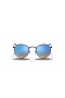 Ray-Ban RB3447 Kolo Flash Šošovky Gradient S (50 - 21) s Modrým šošovky a Čierny rám slnečné Okuliare