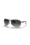 Ray-Ban RB3386 XXL (67 - 13) s Šedé šošovky a Strieborný rám slnečné Okuliare
