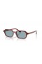 Ray-Ban RB4455 Zuri Bio L (52 - 19) s Modrým šošovky a Hnedý rám slnečné Okuliare