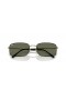 Ray-Ban RB3746 XXL (59 - 20) s Zelené šošovky a Čierny rám slnečné Okuliare