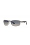 Ray-Ban RB3478 M (60 - 17) s Modrým šošovky a Strieborný rám slnečné Okuliare