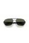 Ray-Ban RB3672 XL (60 - 17) s Zelené šošovky a Strieborný rám slnečné Okuliare