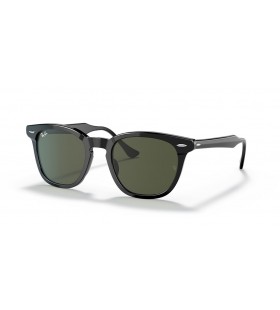 Ray-Ban RB2298F Hawkeye L (54 - 21) s Zelené šošovky a Čierny rám slnečné Okuliare
