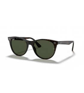 Ray-Ban RB2185 Wayfarer II Classic S (52 - 18 rokov), Zelené šošovky a Korytnačka rámom slnečné Okuliare