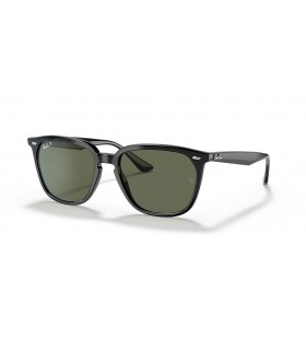 Ray-Ban RB4362 L (55 - 18 rokov), Zelené šošovky a Čierny rám slnečné Okuliare