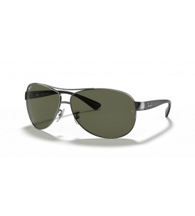 Ray-Ban RB3386 L (63 - 13) s ZelenÃ© Å¡oÅ¡ovky a StriebornÃ½ rÃ¡m slneÄnÃ© Okuliare