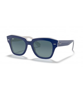 Ray-Ban RB2186 State Street M (49 - 20) s Modrým šošovky a Modrým rámom slnečné Okuliare