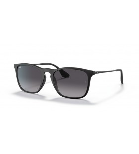 Ray-Ban RB4187F Chris M (54 - 18) s Šedé šošovky a Čierny rám slnečné Okuliare
